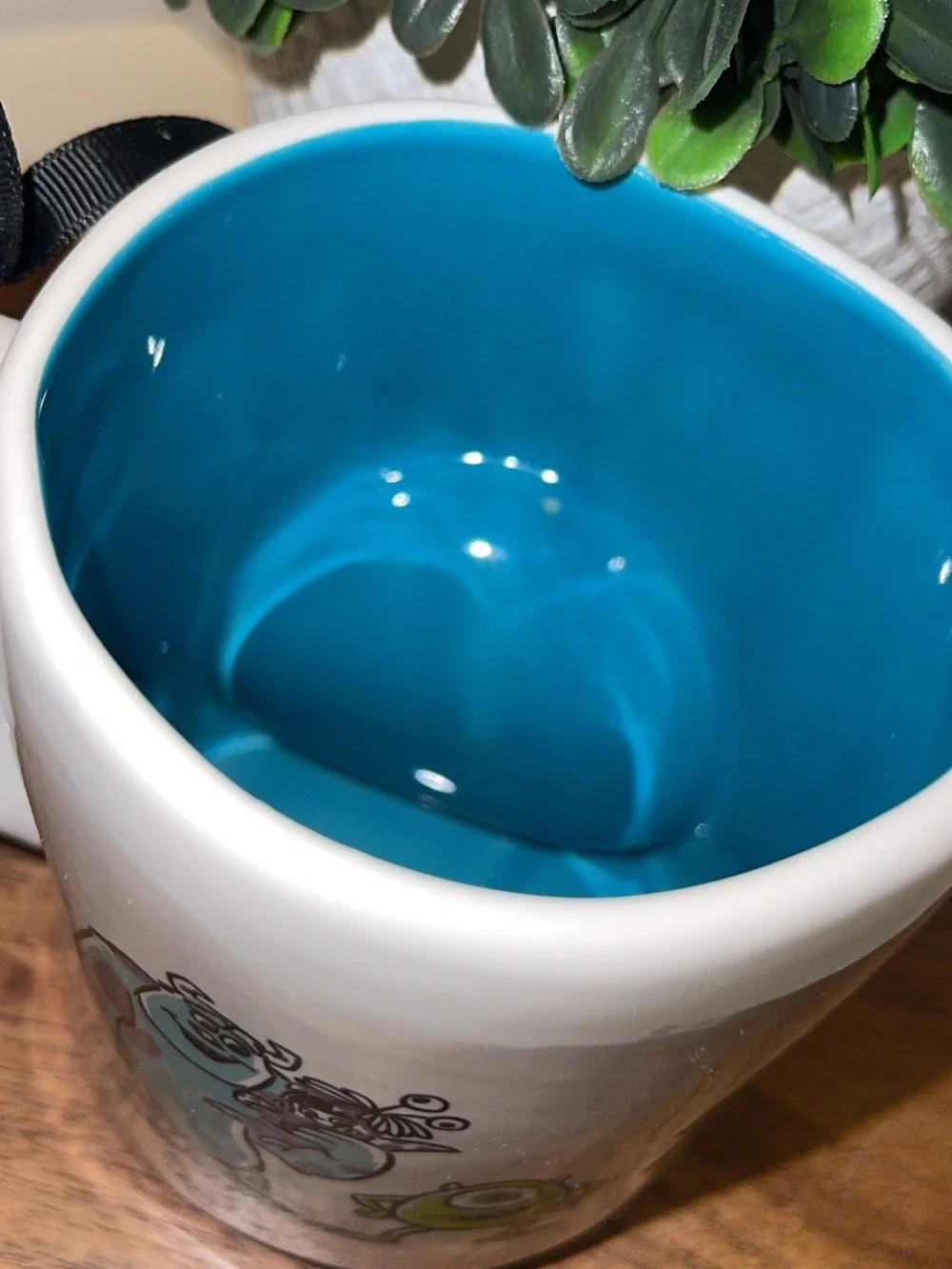 Rae Dunn Disney Monsters Inc Mug with Blue Sulley 3D Accent